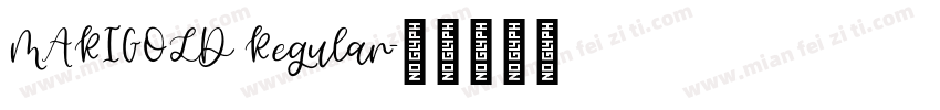 MARIGOLD Regular字体转换